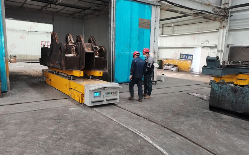 電動(dòng)軌道地平車在噴砂、清洗、噴漆、烘干等噴涂工序中的應(yīng)用
